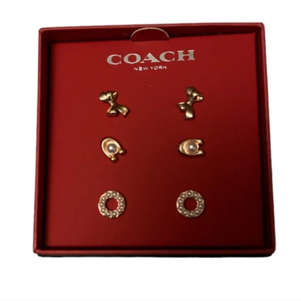 Brand New Coach Earring Set